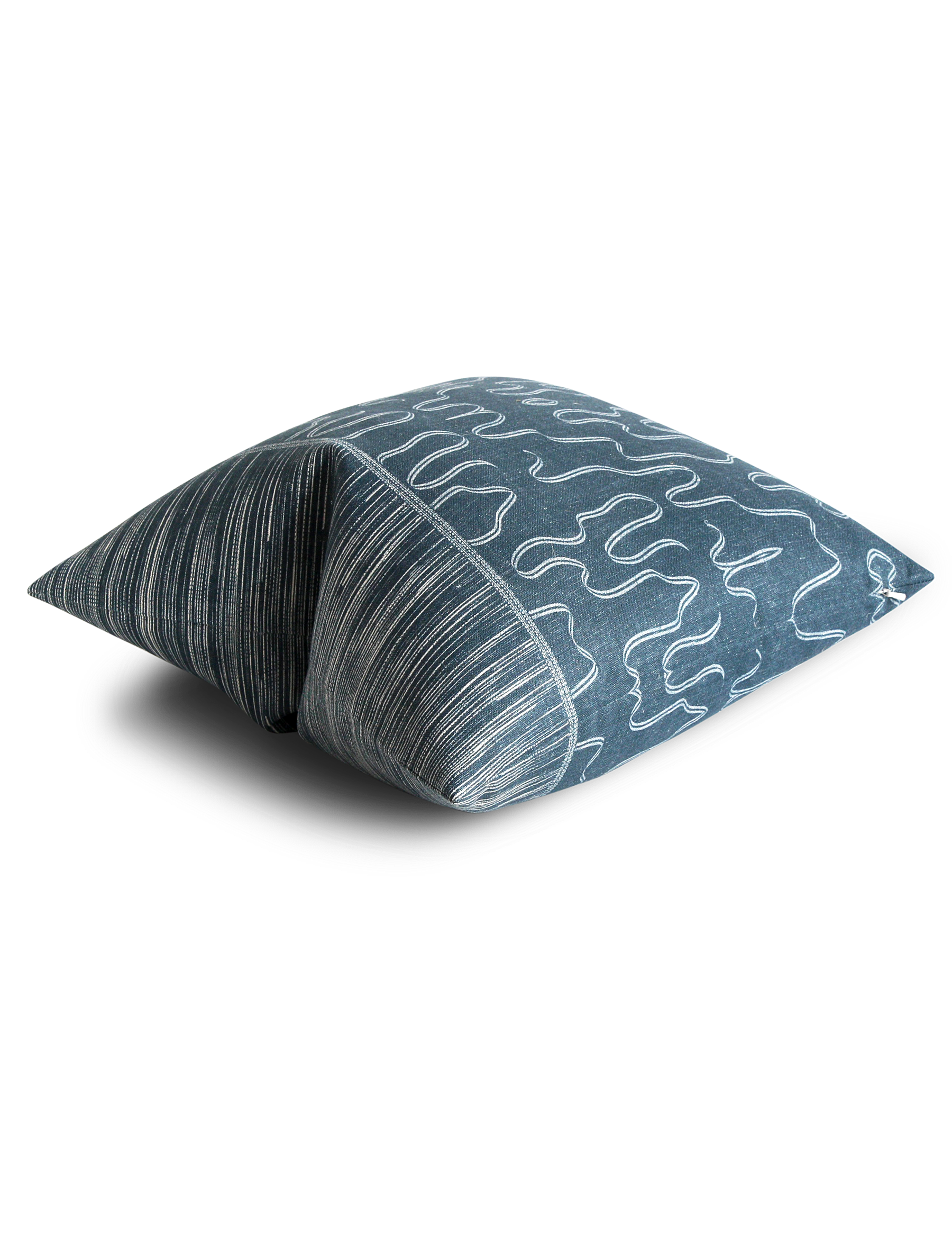 Abrayan Pillow / Indigo Natural