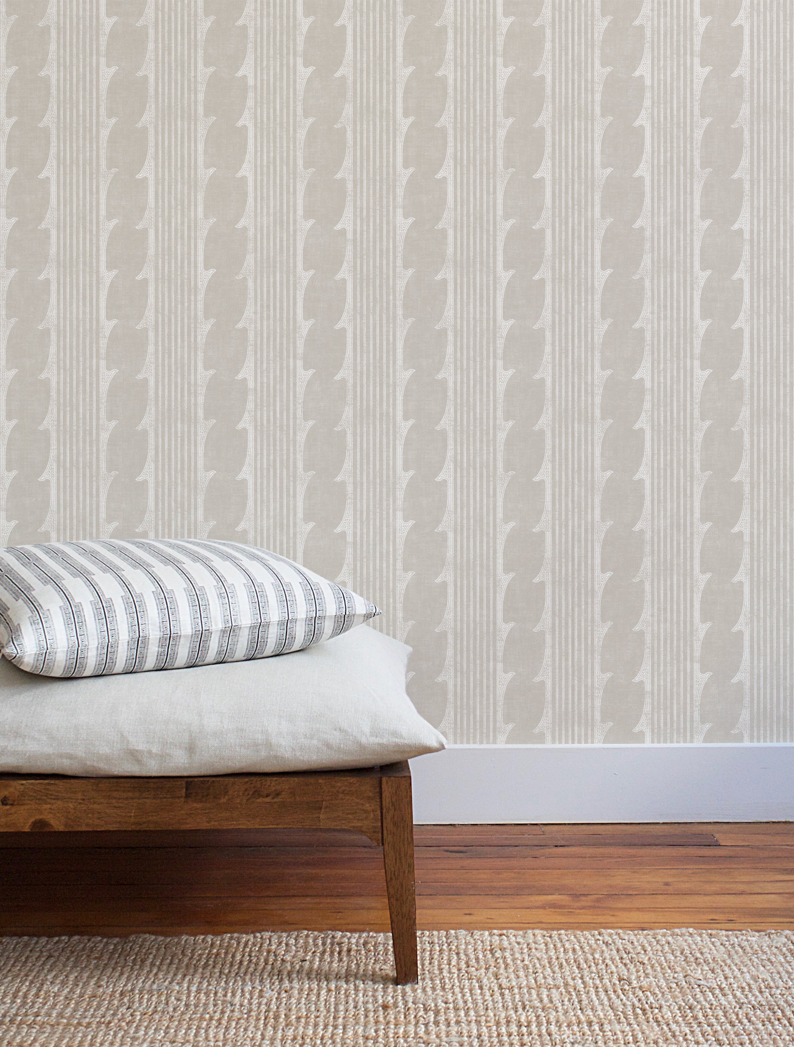 Corinth Wallpaper / Flax